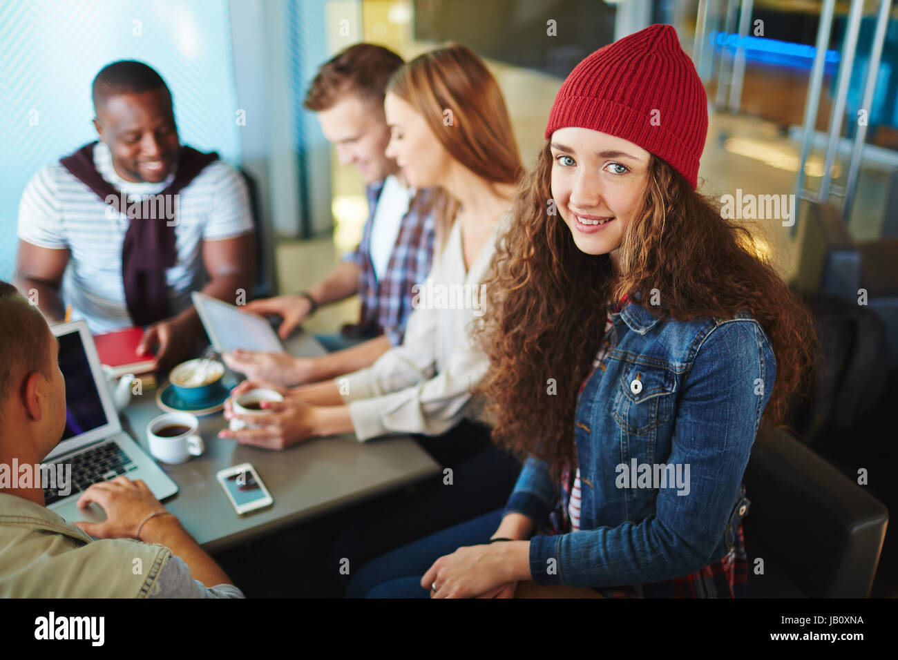 Stilvolle Manager Projekt Diskussion Stockfoto