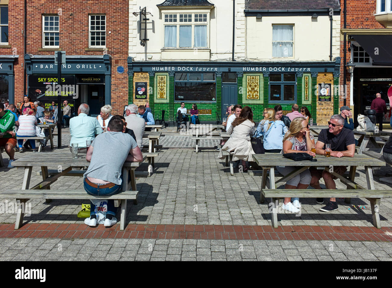 Humber Dock Taverne im Dock am Rumpf Stockfoto