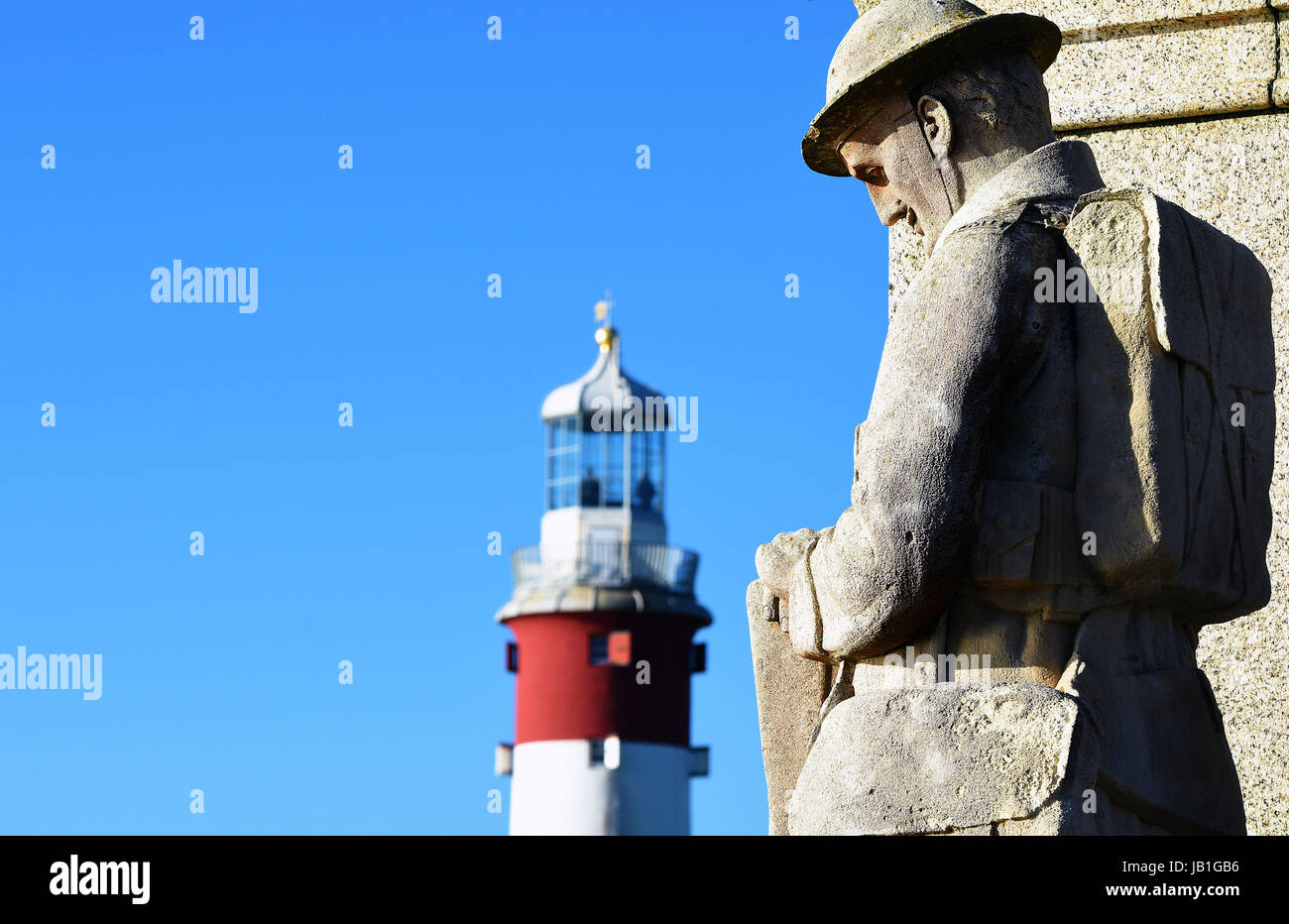 Die königliche Marine Denkmal auf Plymouth Hacke, Devon, UK Stockfoto
