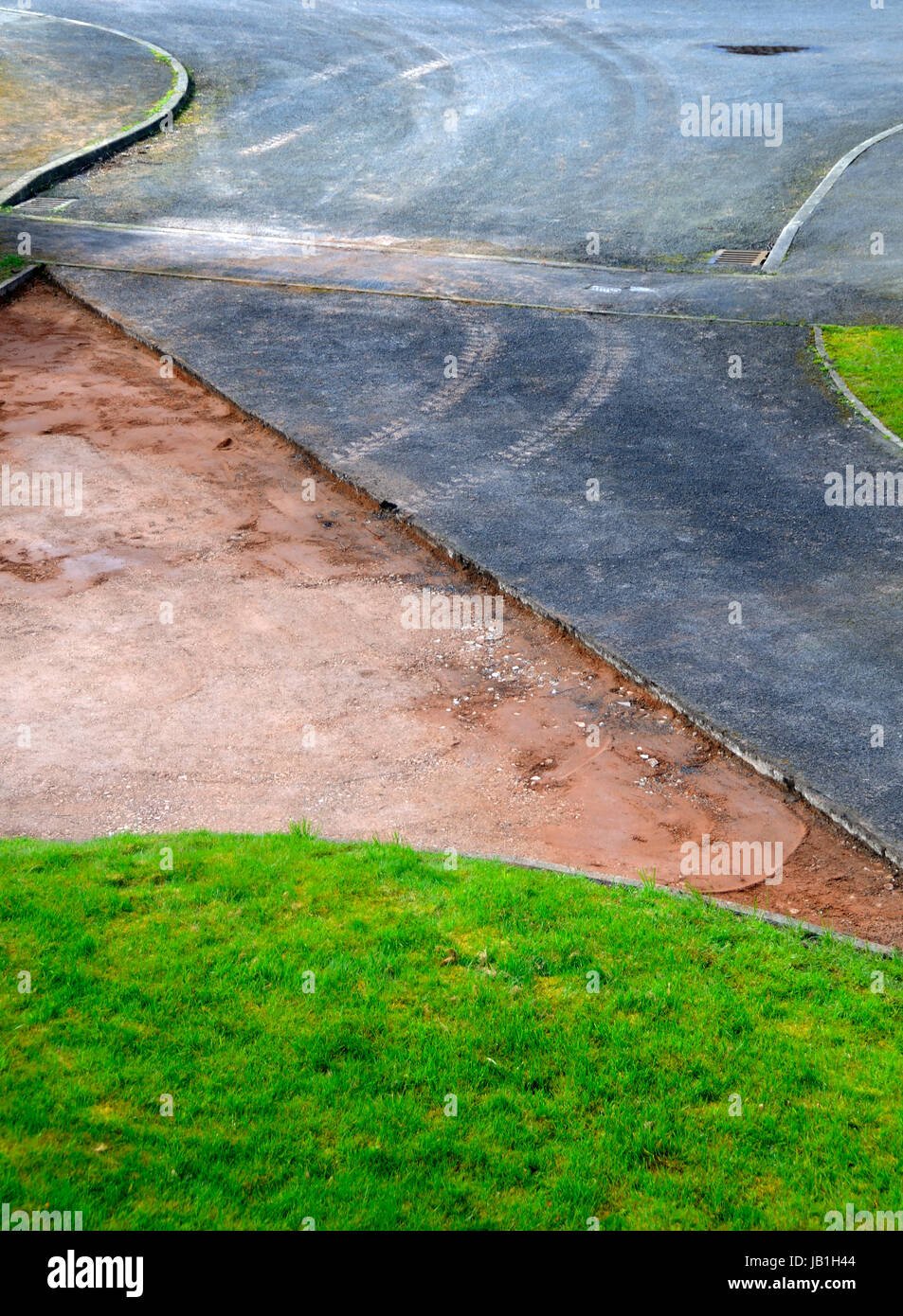 Pfad zu verlegen Stockfoto