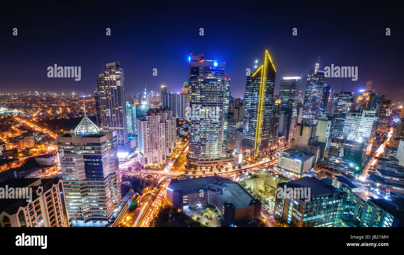 Makati Stadt Manila - Philippinen Stockfoto