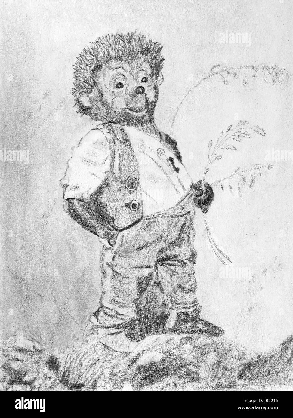 Malte Skizze Stockfoto