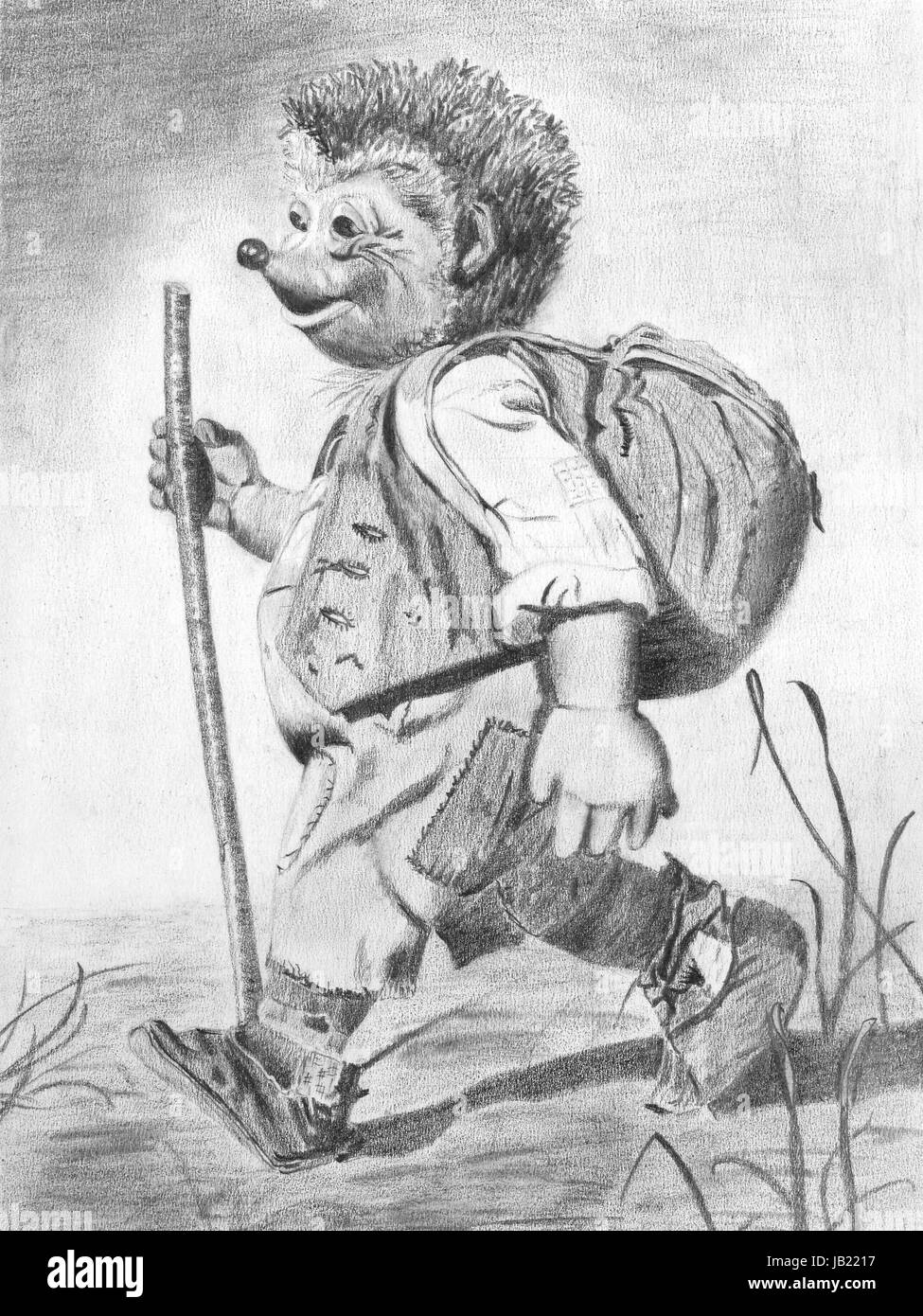 Malte Skizze Stockfoto