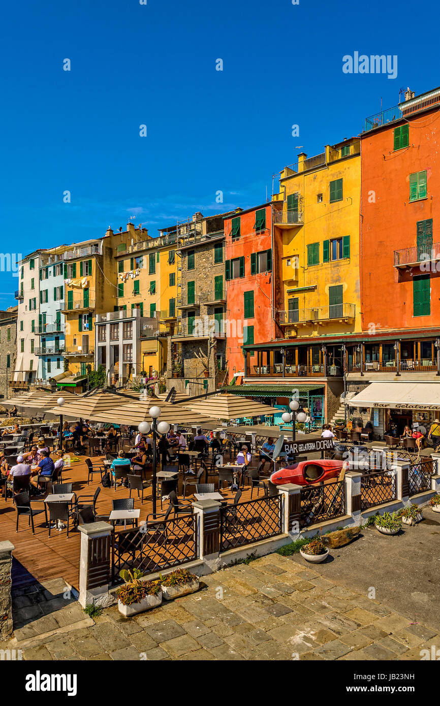 Italien Ligurien Portovenere Ansicht Stockfoto