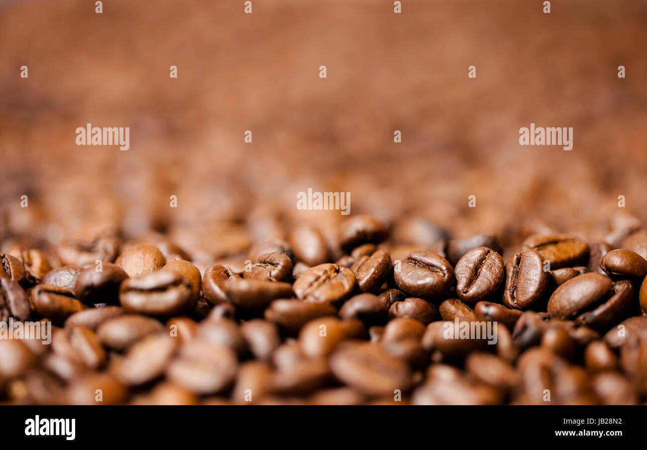 geröstete Kaffeebohnen Stockfoto