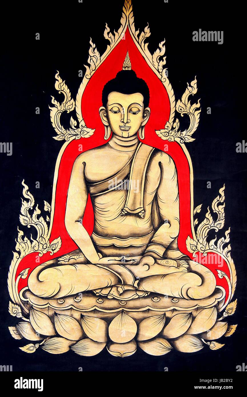 Normale Position buddhistischen Stockfoto