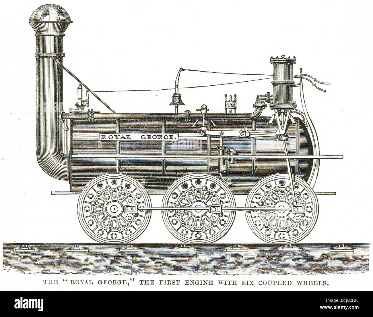 Der Royal George Dampf Lok 1827 von Timothy Hackworth Stockfoto
