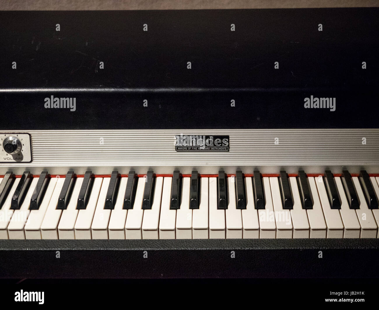 Rhodes E-Piano an der RCA Victor Recording Studio in Nashville, Tennessee, wo Elvis Presley aufgenommen Stockfoto