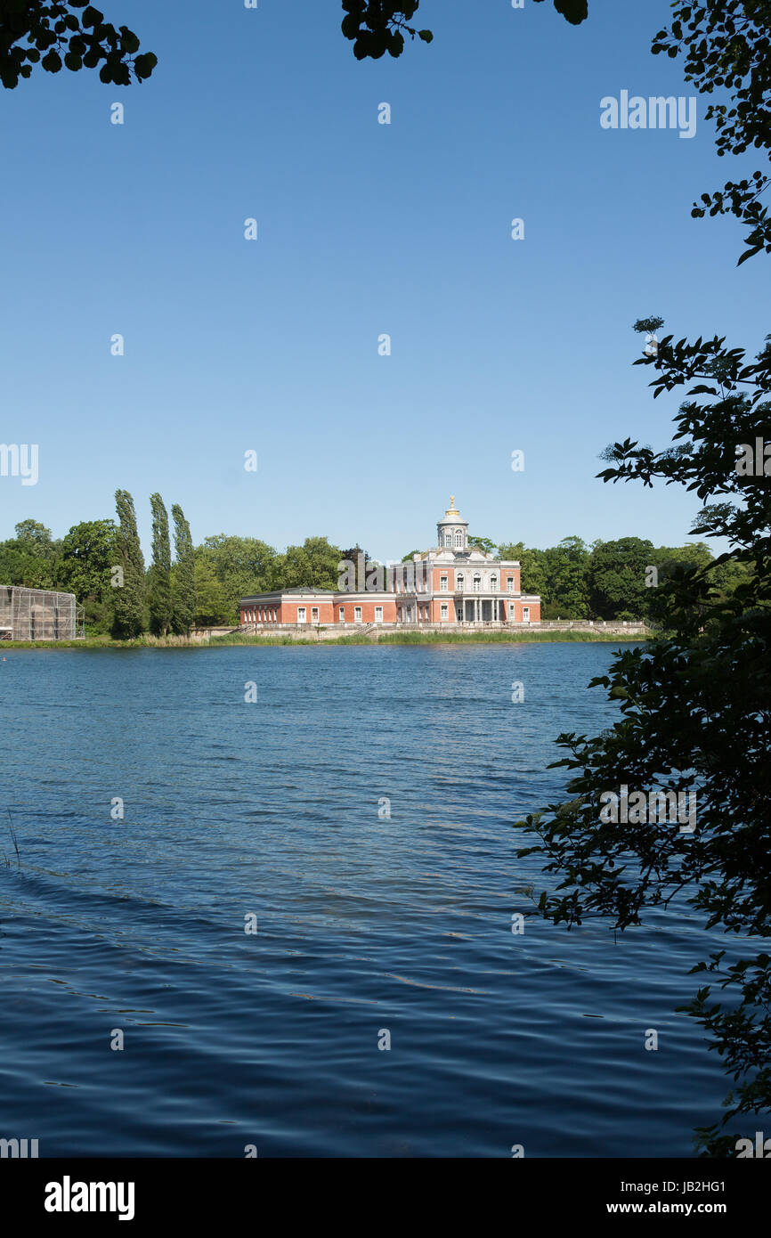 Marmorpalais von Öffentilchem Grund aus fotografie Stockfoto