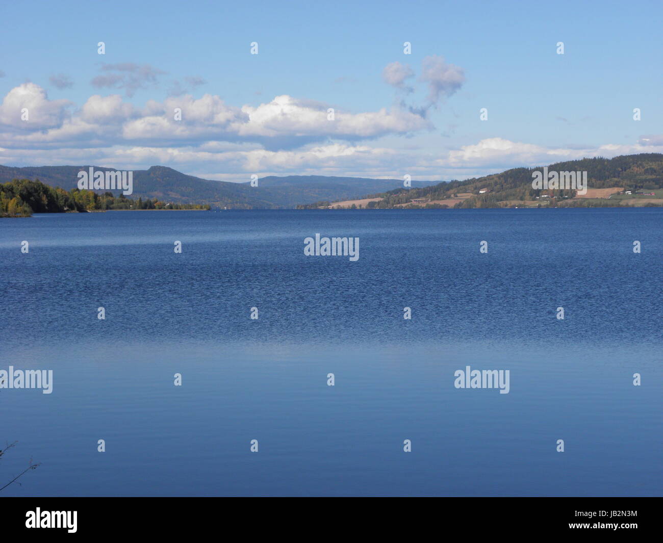 Norwegen - Jevnaker - Blick Auf Den Randsfjord Stockfoto