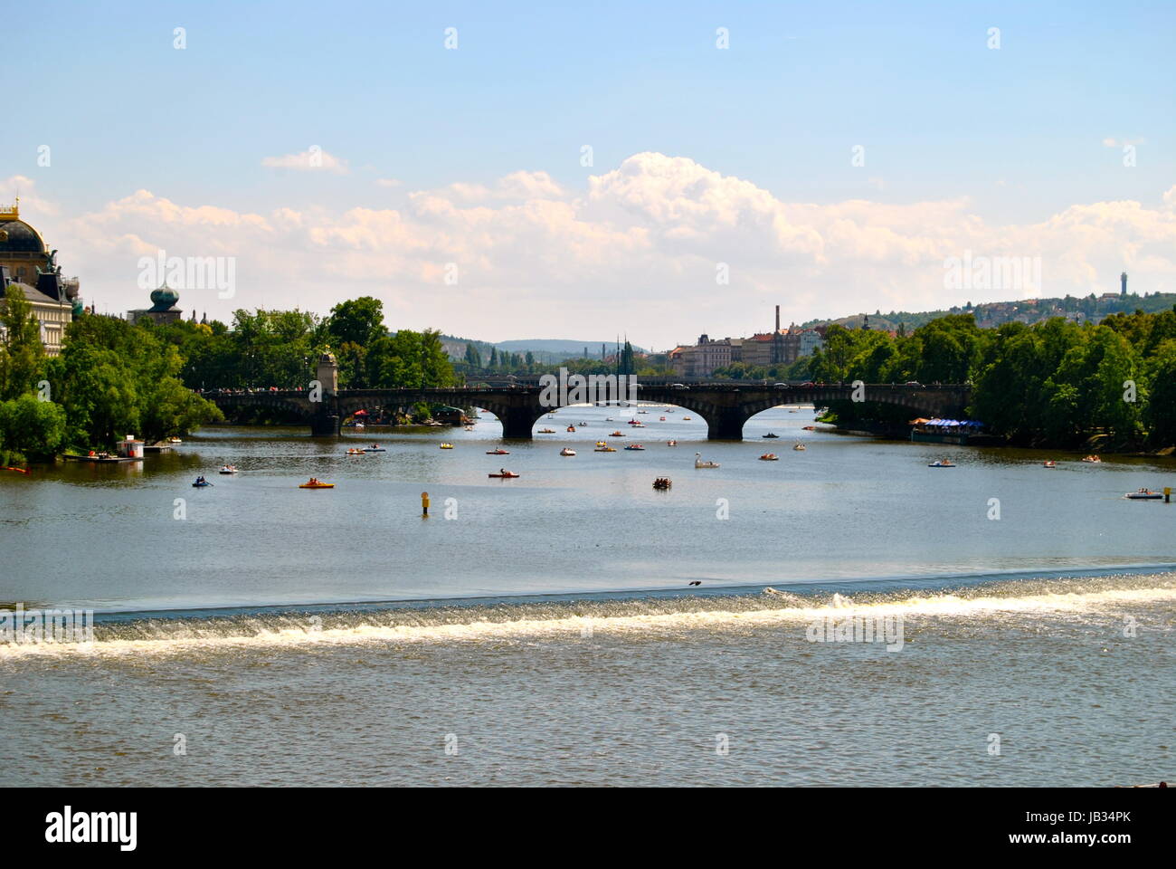 Ansicht der Karlsbrücke, Prag, Tschechien (Tschechische Republik) Stockfoto