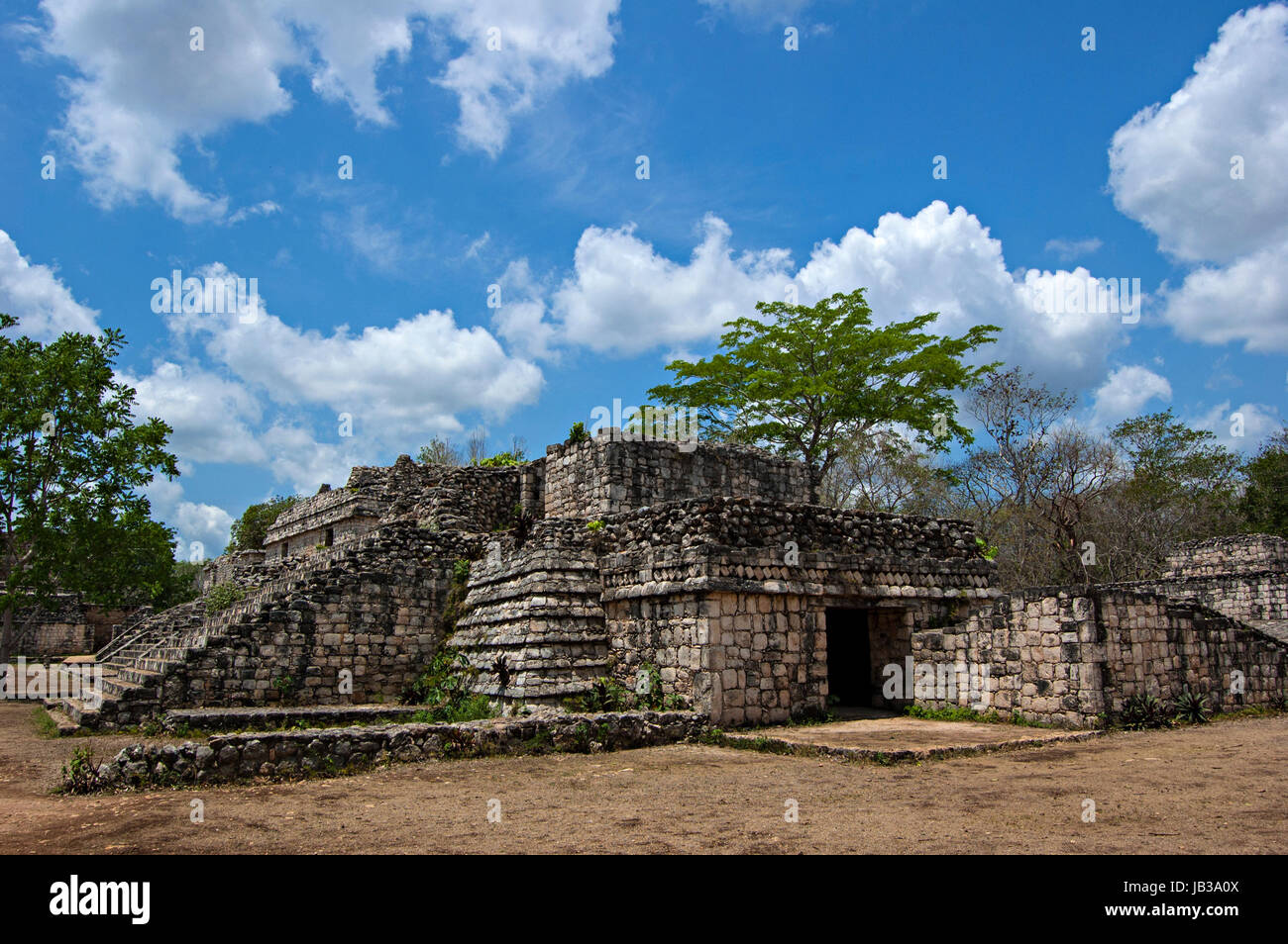 Maya-Ruinen, Ek Balam, Yucatan, Mexiko Stockfoto