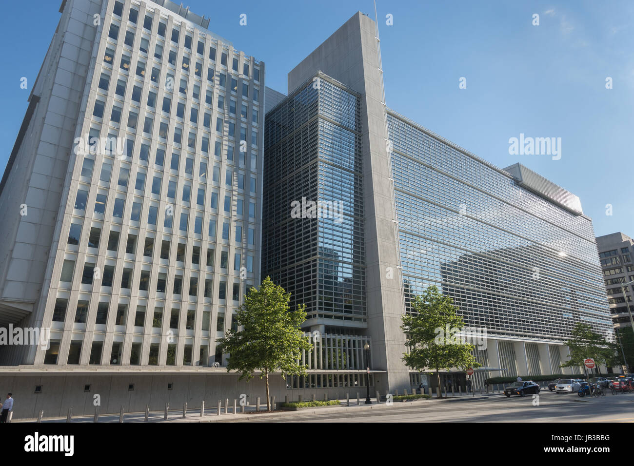 World Bank Headquarters Building, Washington, DC.  Der Bank zwei erklärten Ziele sind extremen Armut zu beenden, und gemeinsamen Wohlstand nachhaltig zu fördern Stockfoto