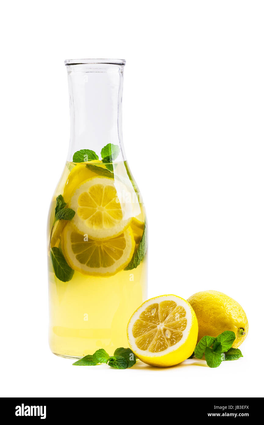 Limonade mit Zitronensaft trinken Stockfoto Limonade mit Zitronensaft trinken Stockfoto