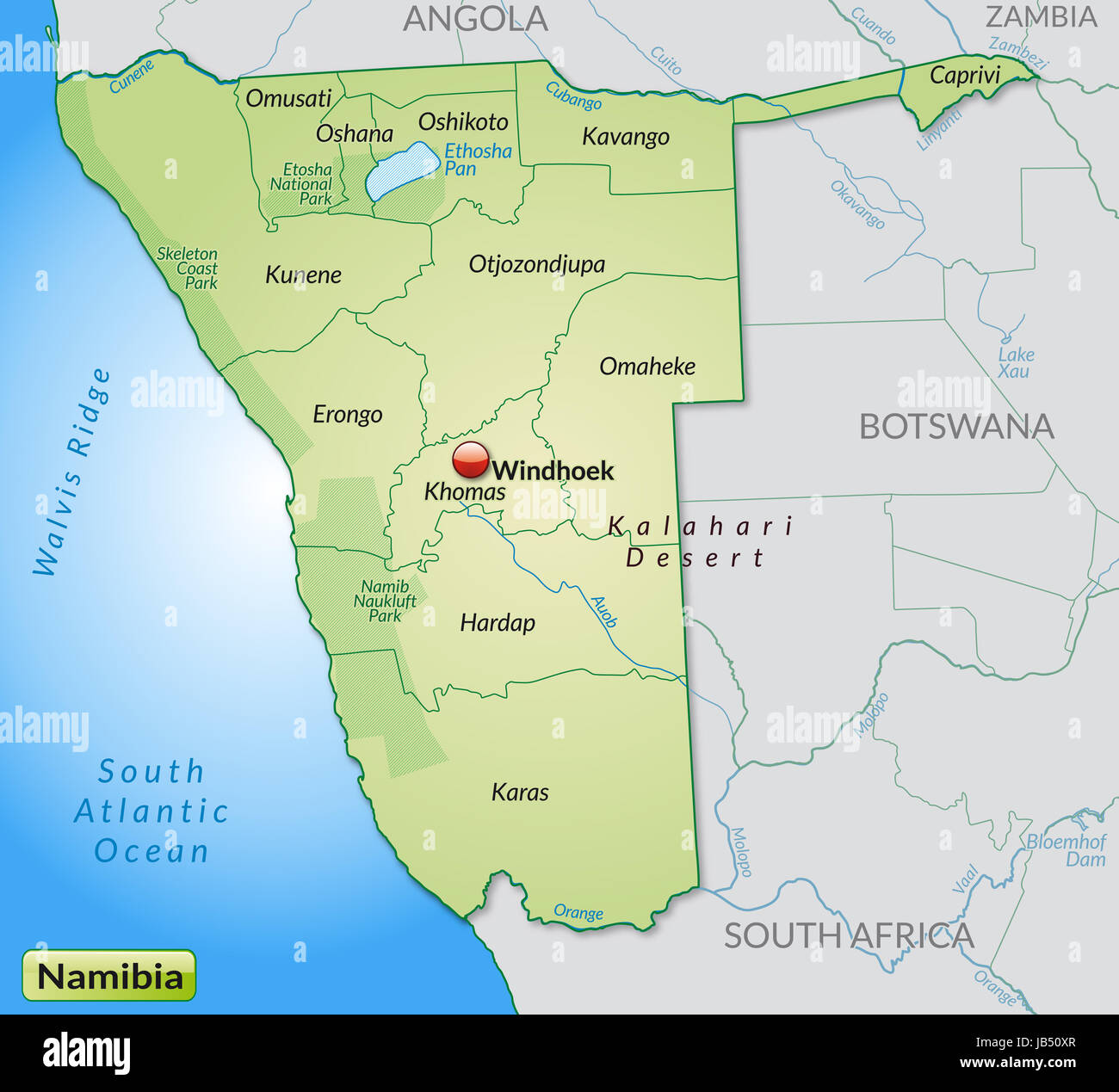 Die Karte ist modern Gestaltet Und Köhn Baureferat sterben, sterben Verwaltungsgrenzen Sowie Das Gewässernetz.  Sterben Karte Kann Sofort Eingesetzt Werden Und ist Optimiert Für Den Druck Und Den Einsatz in digitalen Medien. Der Farbmodus ist RGB. Stockfoto