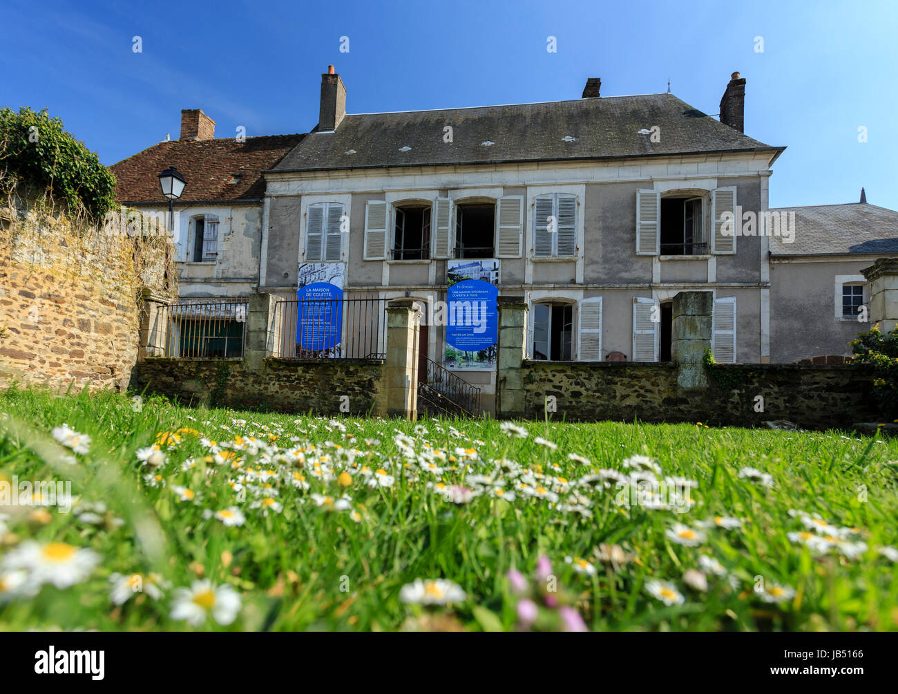 Frankreich, la Puisaye, Yonne (89), Saint-Sauveur-En-Puisaye, Maison Natale de Colette / / Frankreich, die Puisaye, Yonne, Saint-Sauveur-En-Puisaye, Colette Stockfoto