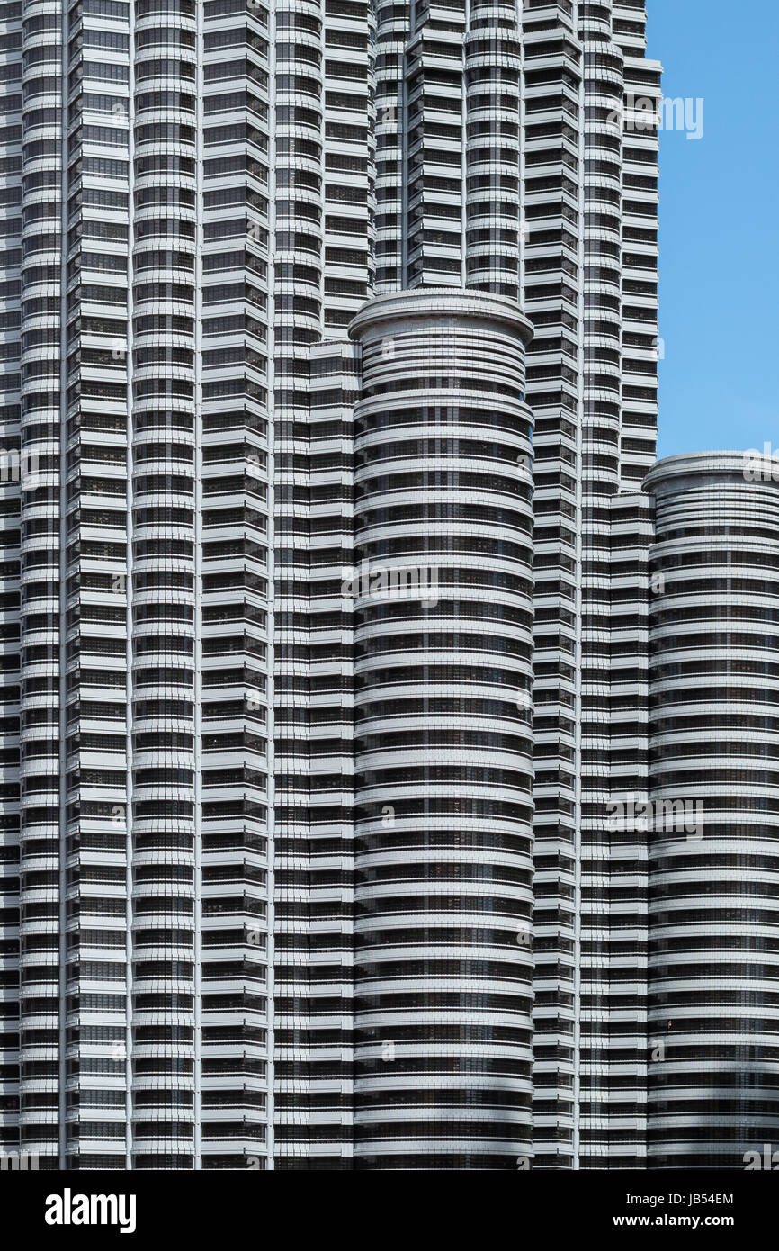 Kuala Lumpur Petronas Towers modelliert in der Miniland-Ausstellung in Legoland Malaysia, Johor Stockfoto