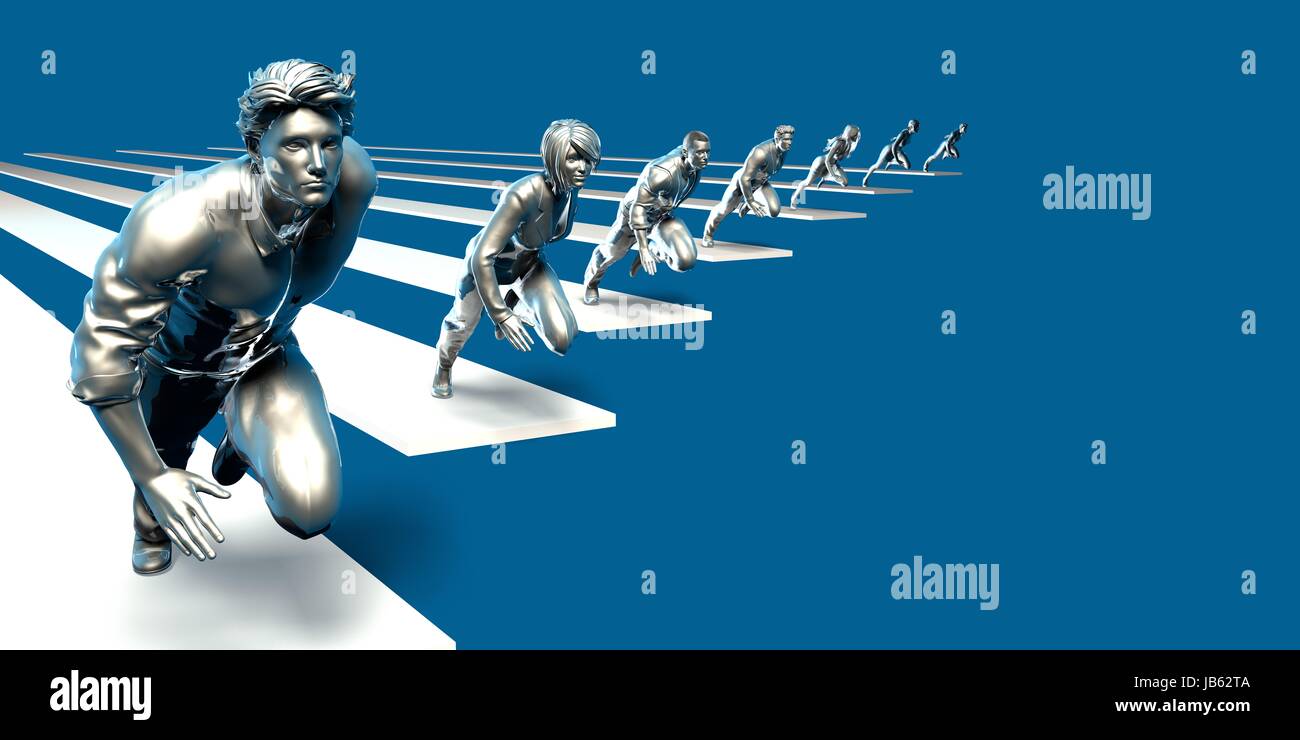 Management-Strategie und strukturierte Teamdynamik als Konzept Stockfoto