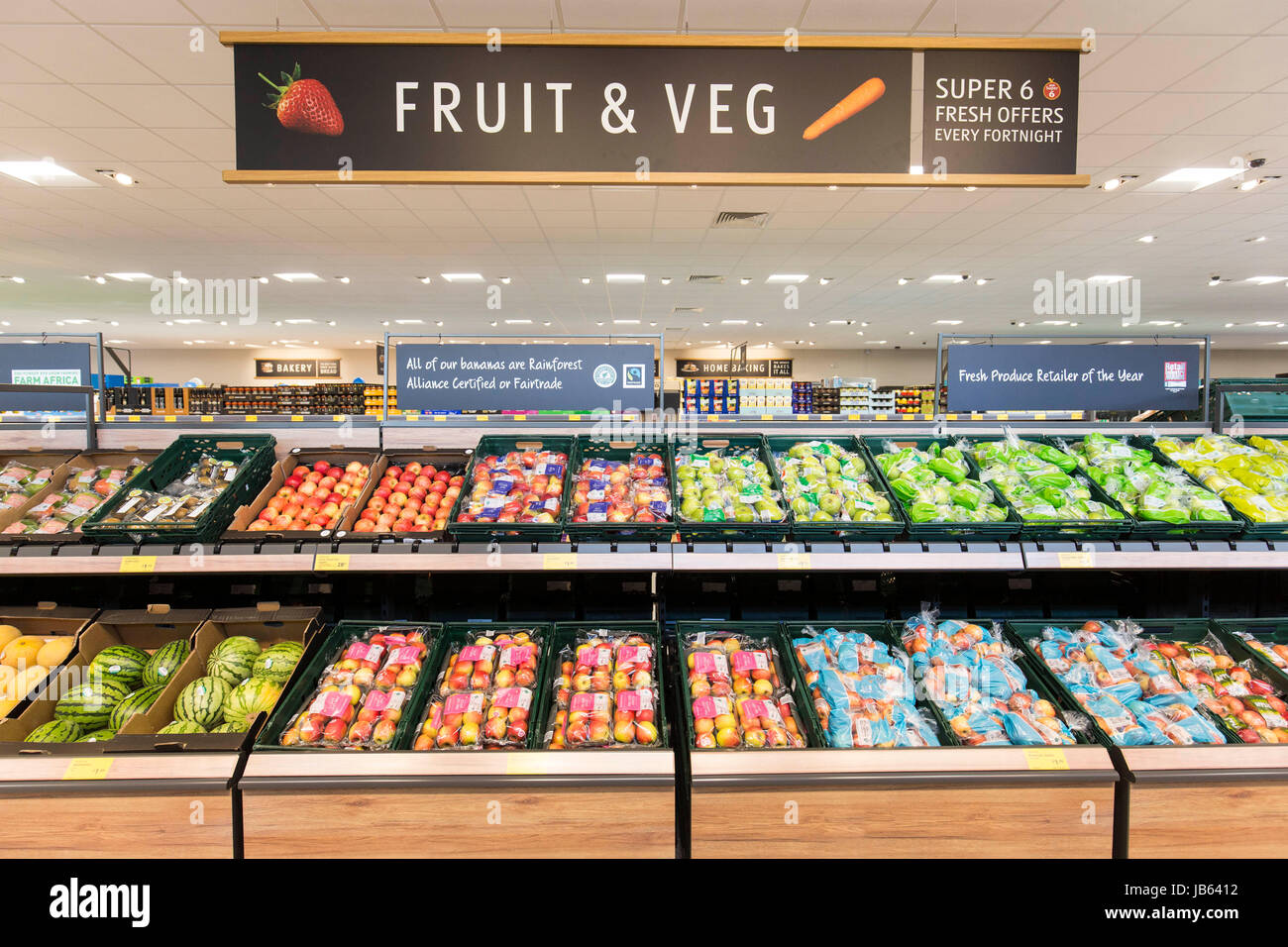 Aldi Supermarkt, Aigburth Stockfoto