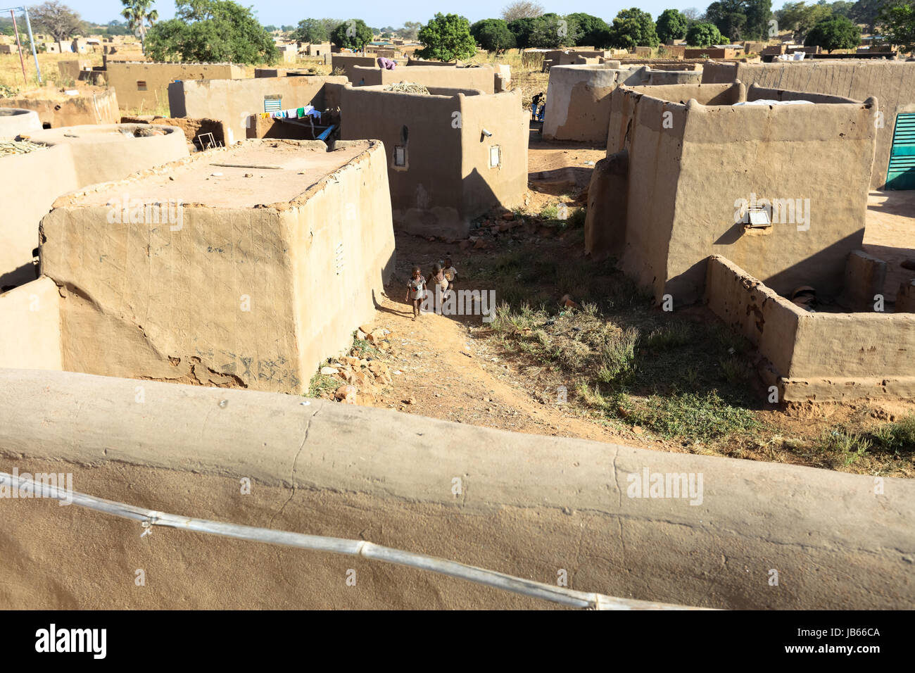 Lebensstil in ländlichen Dorf in Burkina Faso Stockfoto