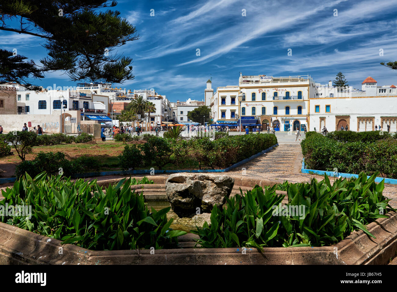 Moulay El Hassan Platz in Medina von Essaouira, UNESCO World Heritage Site, Marokko, Südafrika Stockfoto