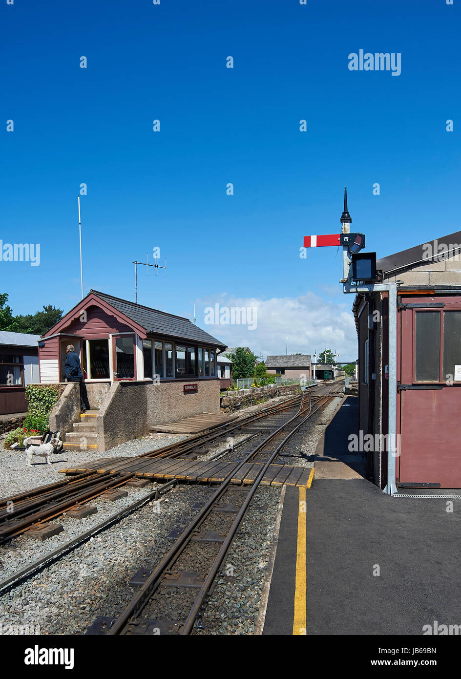 Ravenglass & Eskdale Schmalspurbahn, Cubria, UK, GB Stockfoto