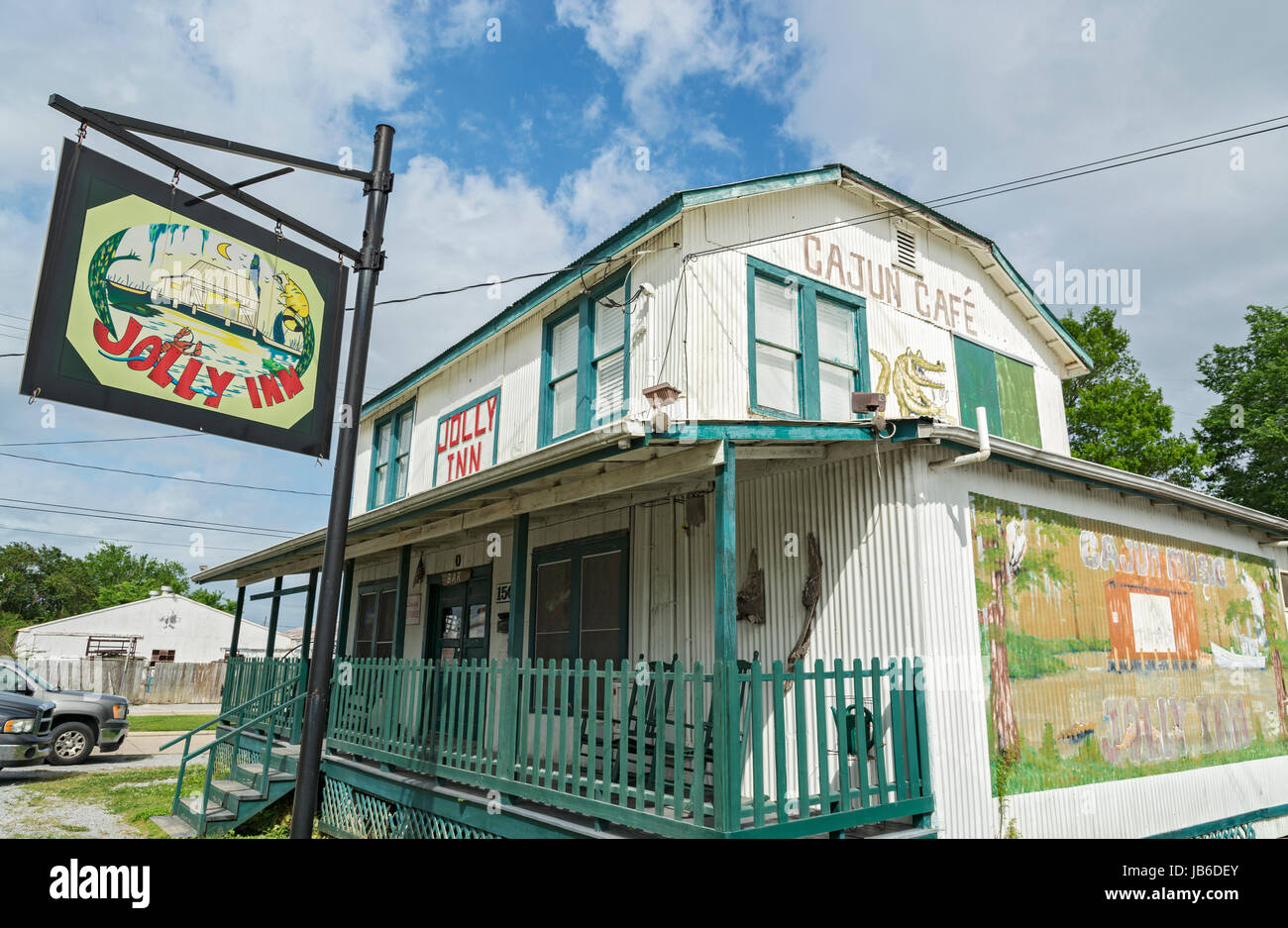 Louisiana, Houma, Jolly Inn, Cajun Cafe, Bar, Restaurant, Cajun-Musik-Treffpunkt Stockfoto