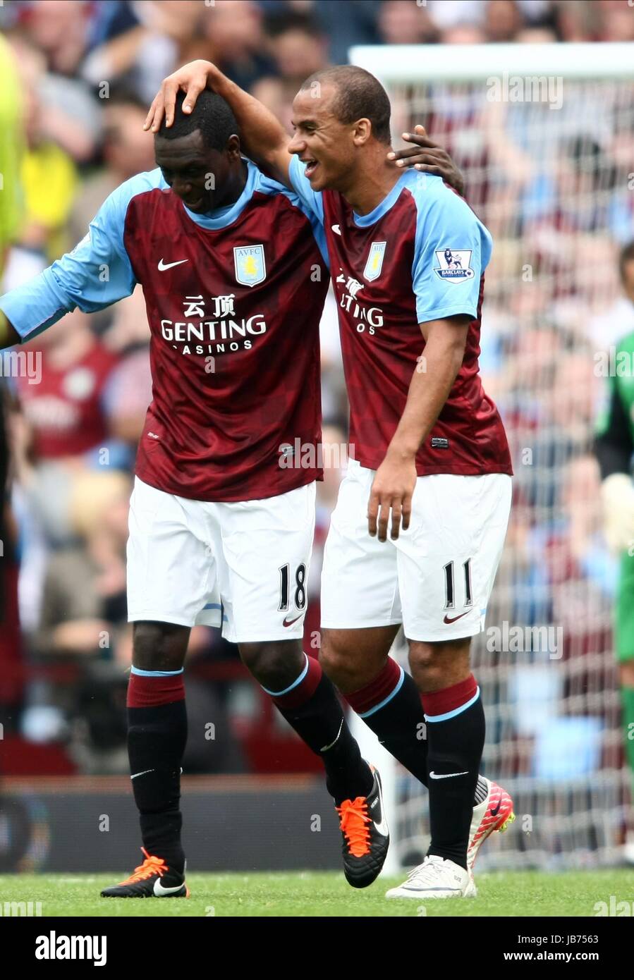 EMILE HESKEY Partituren GABRIEL AG ASTON VILLA V BLACKBURN ROVERS BIRMINGHAM ENGLAND 20. August 2011 Stockfoto