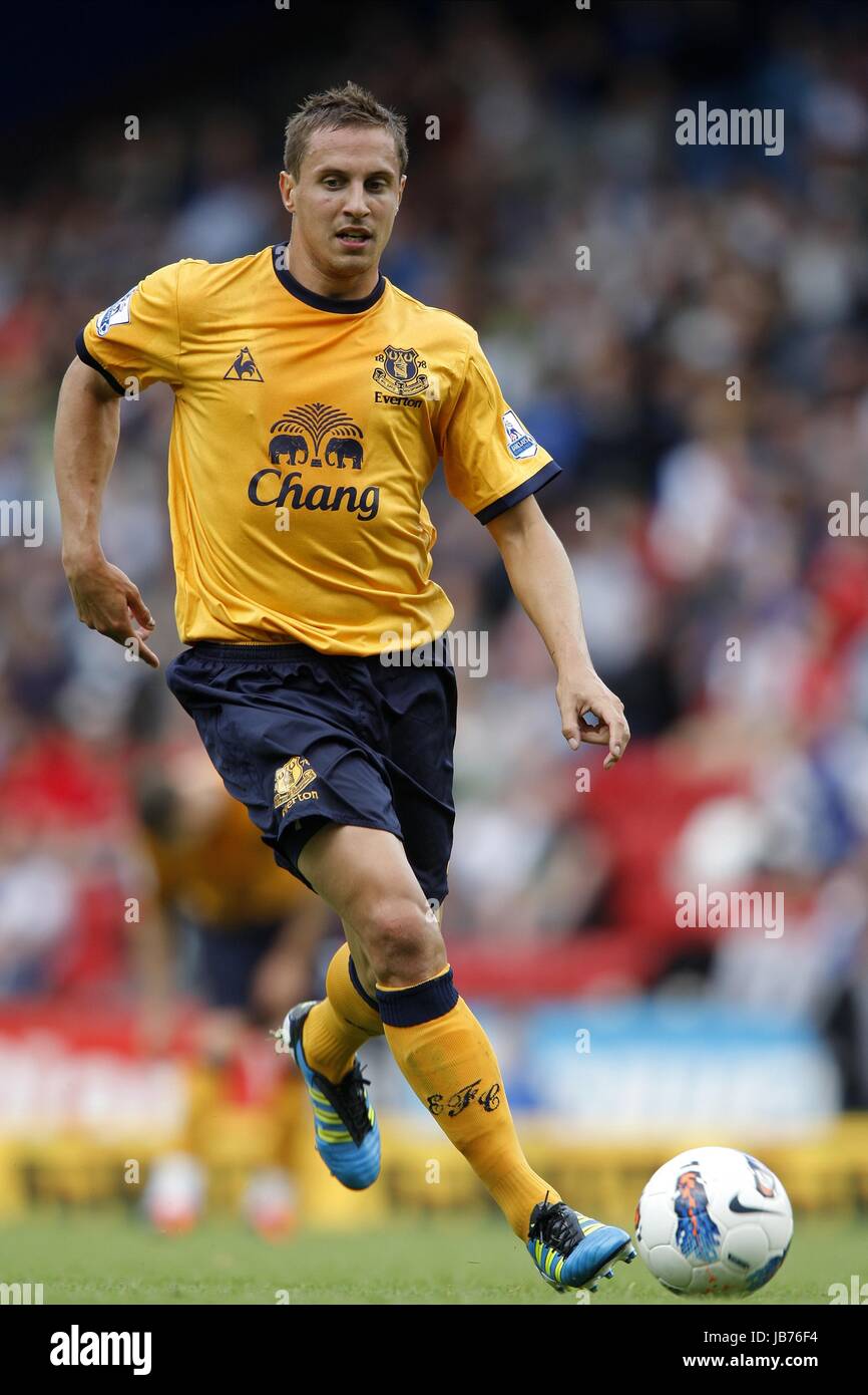 PHIL JAGIELKA BLACKBURN ROVERS V EVERTON FC EWOOD PARK BLACKBURN ENGLAND 27. August 2011 Stockfoto