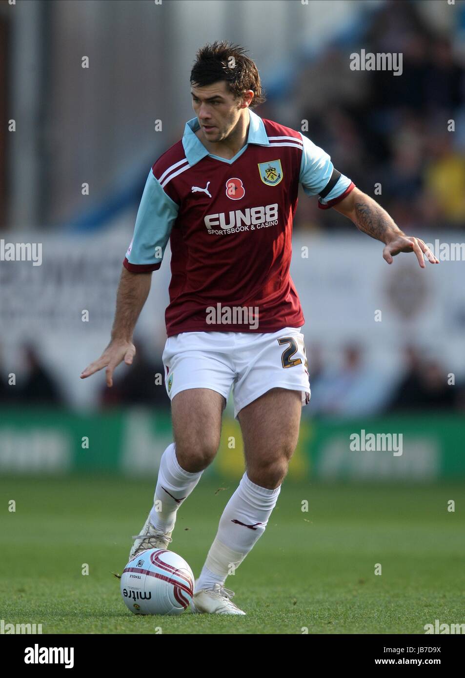 CHARLIE AUSTIN BURNLEY FC BURNLEY FC TURF MOOR BURNLEY ENGLAND 19. November 2011 Stockfoto