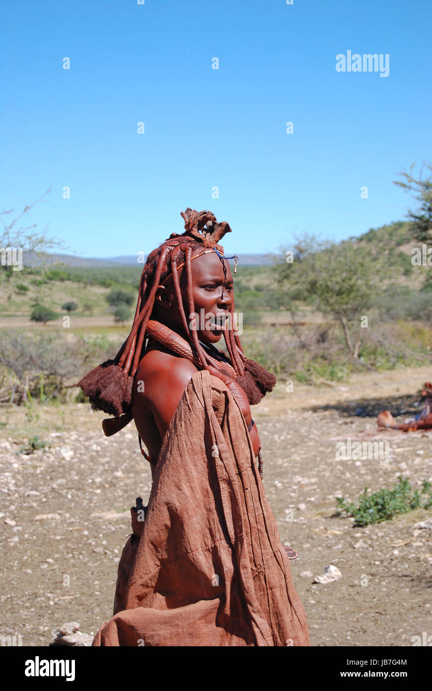 Himba ist ein Landkreis in der nördlich-zentralen Teil des westafrikanischen Staates Liberia. Einer der 15 Bezirke, die der ersten Ebene der administrativen Abteilung in der Nation zu bilden, hat es sechs Bezirke Stockfoto