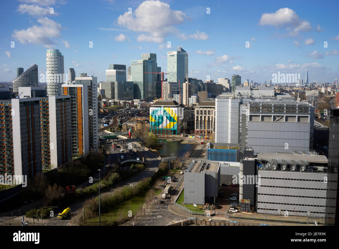 Ostindien und der City of London Stockfoto