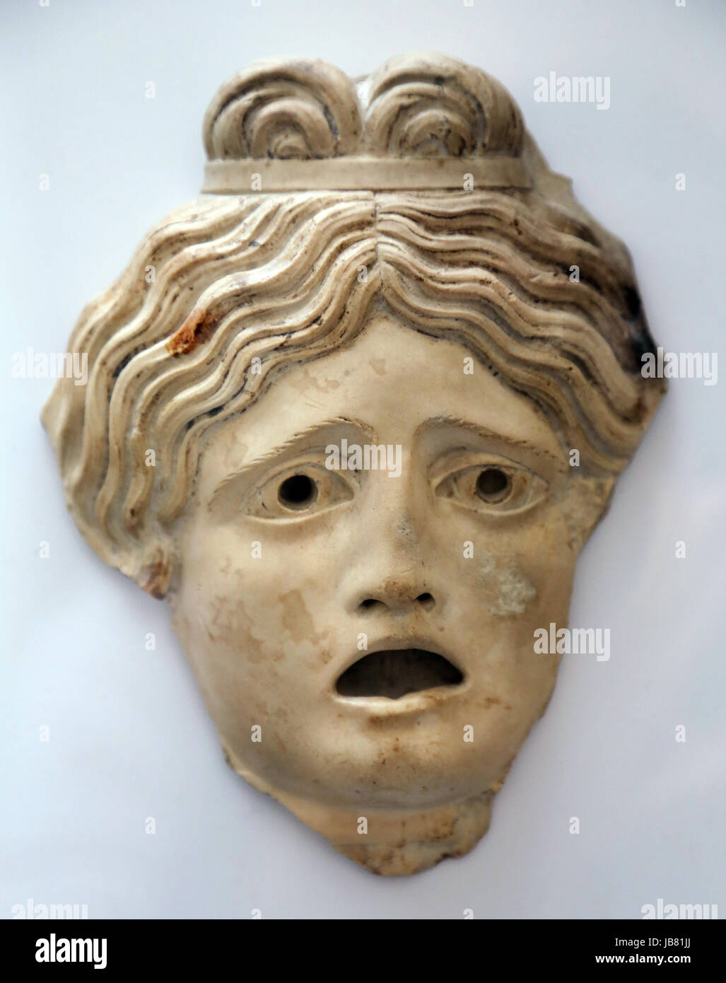 Stone dramatische Maske. Römisch, 1. / 2. Jh. n. Chr.. British Museum. London. Vereinigtes Königreich. Stockfoto
