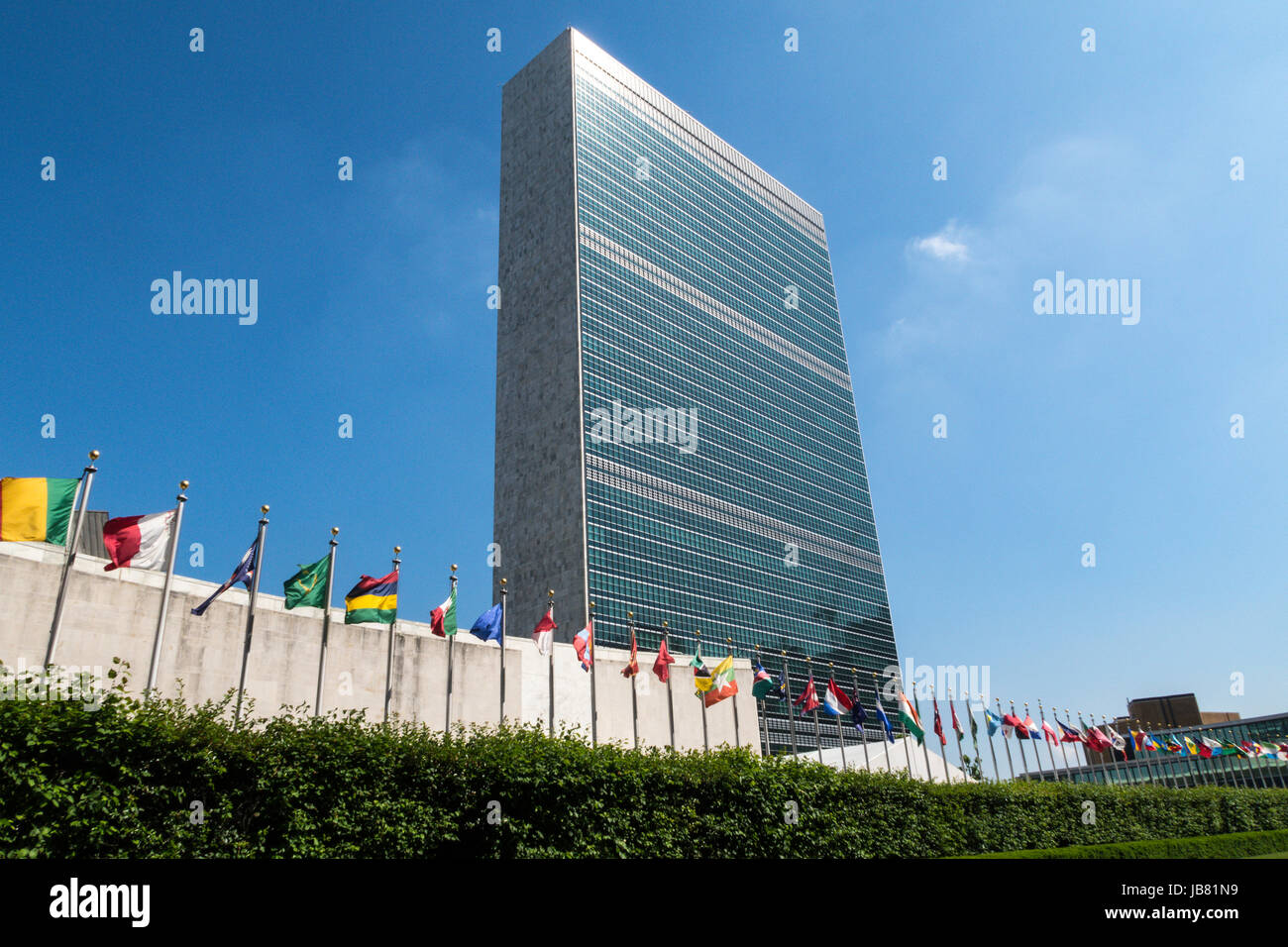 Vereinte Nationen-Hauptquartier in New York City, USA Stockfoto