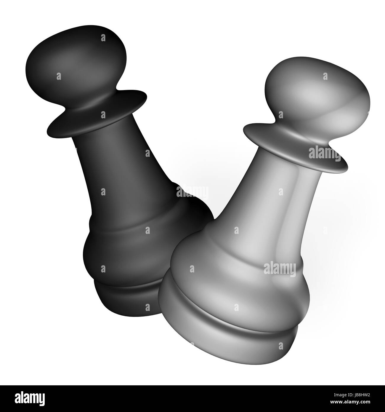 Figuren des berühmten Spiel Schach Stockfoto