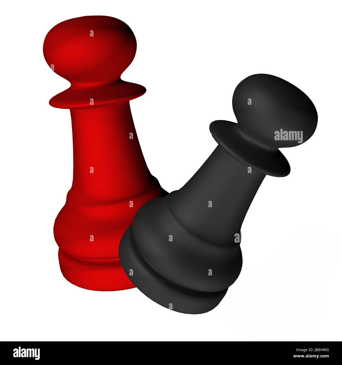 Figuren des berühmten Spiel Schach Stockfoto