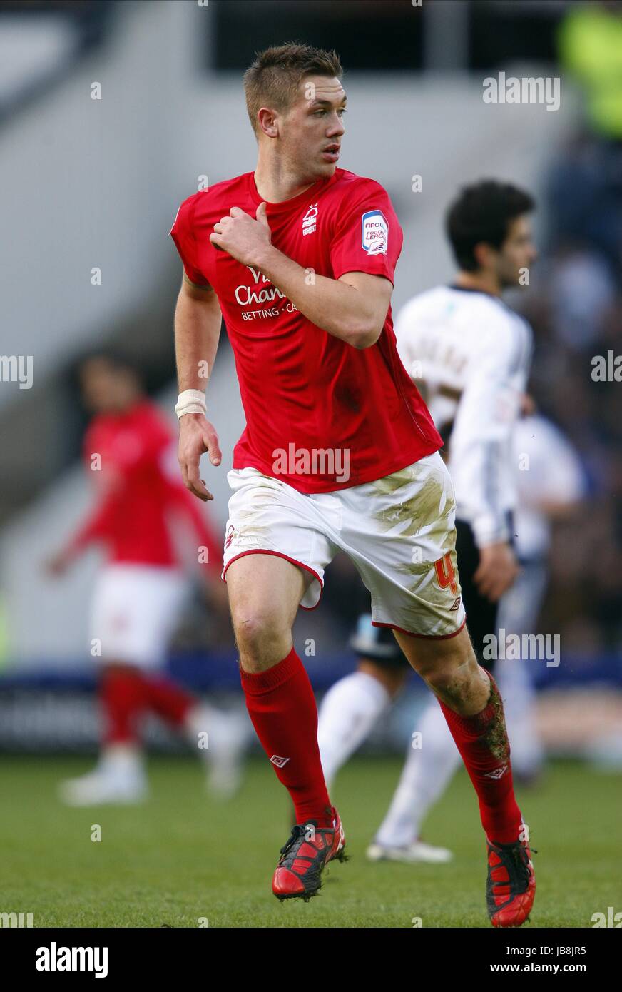 Lukas Kammern NOTTINGHAM FOREST FC Watford FC PRIDE PARK DERBY ENGLAND 22. Januar 2011 Stockfoto