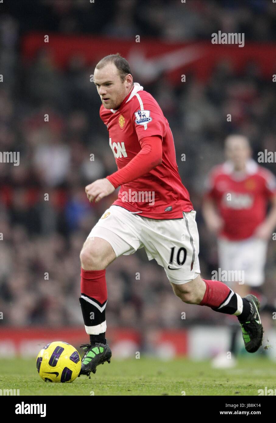 WAYNE ROONEY, MANCHESTER UNITED FC, MANCHESTER UNITED V BIRMINGHAM CITY BARCLAY'S PREMIERSHIP, 2011 Stockfoto