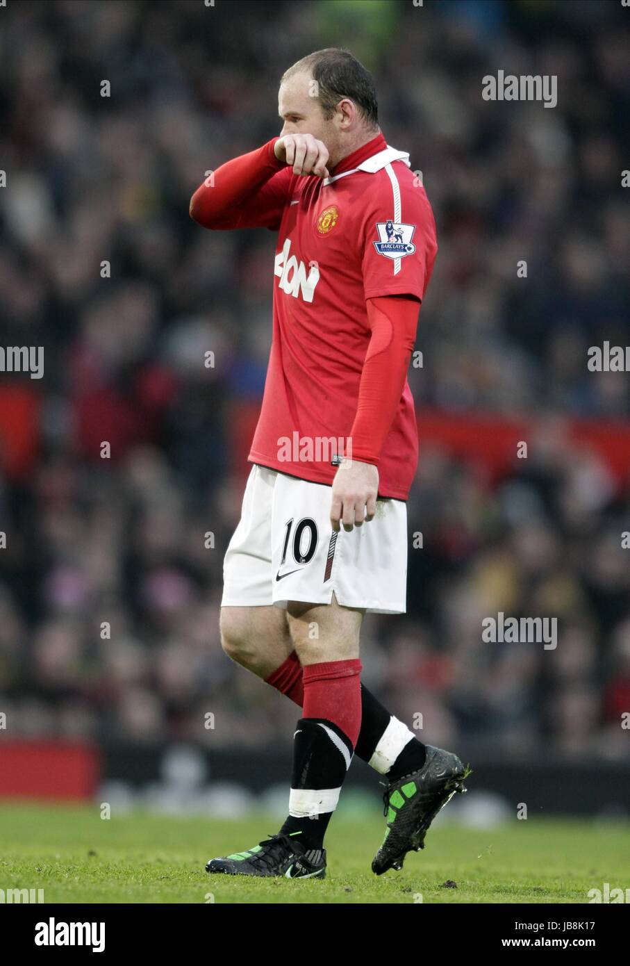 WAYNE ROONEY, MANCHESTER UNITED FC, MANCHESTER UNITED V BIRMINGHAM CITY BARCLAY'S PREMIERSHIP, 2011 Stockfoto