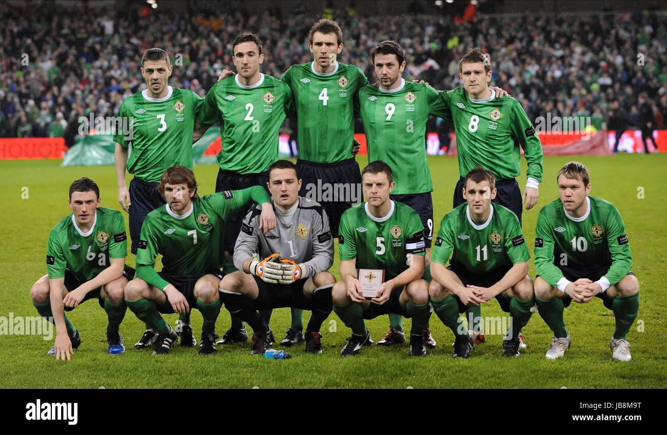 Nordirland Schottland V Nordirland AVIVA STADIUM DUBLIN Irland 9. Februar 2011 Stockfoto