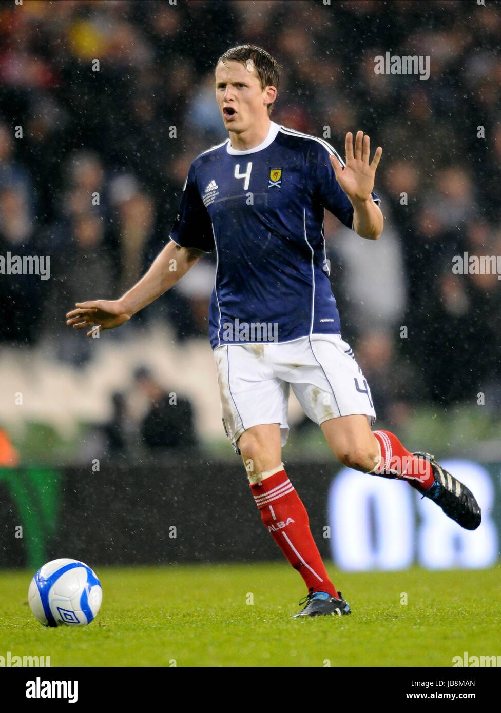 CHRISTOPHE BERRA Schottland AVIVA STADIUM DUBLIN Republik Irland 9. Februar 2011 Stockfoto