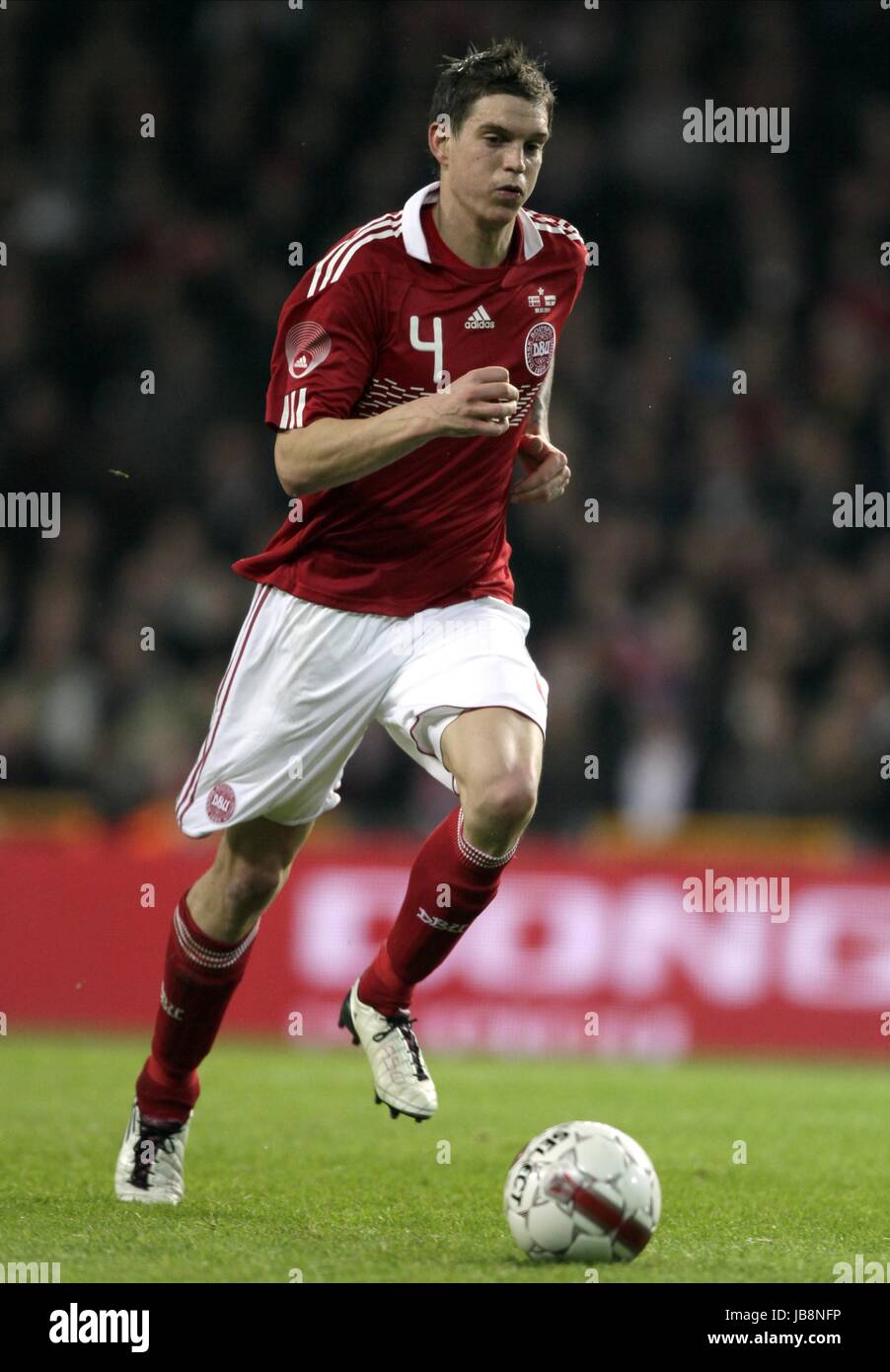 DANIEL AGGER Dänemark Dänemark PARKEN Kopenhagen Dänemark 9. Februar 2011 Stockfoto