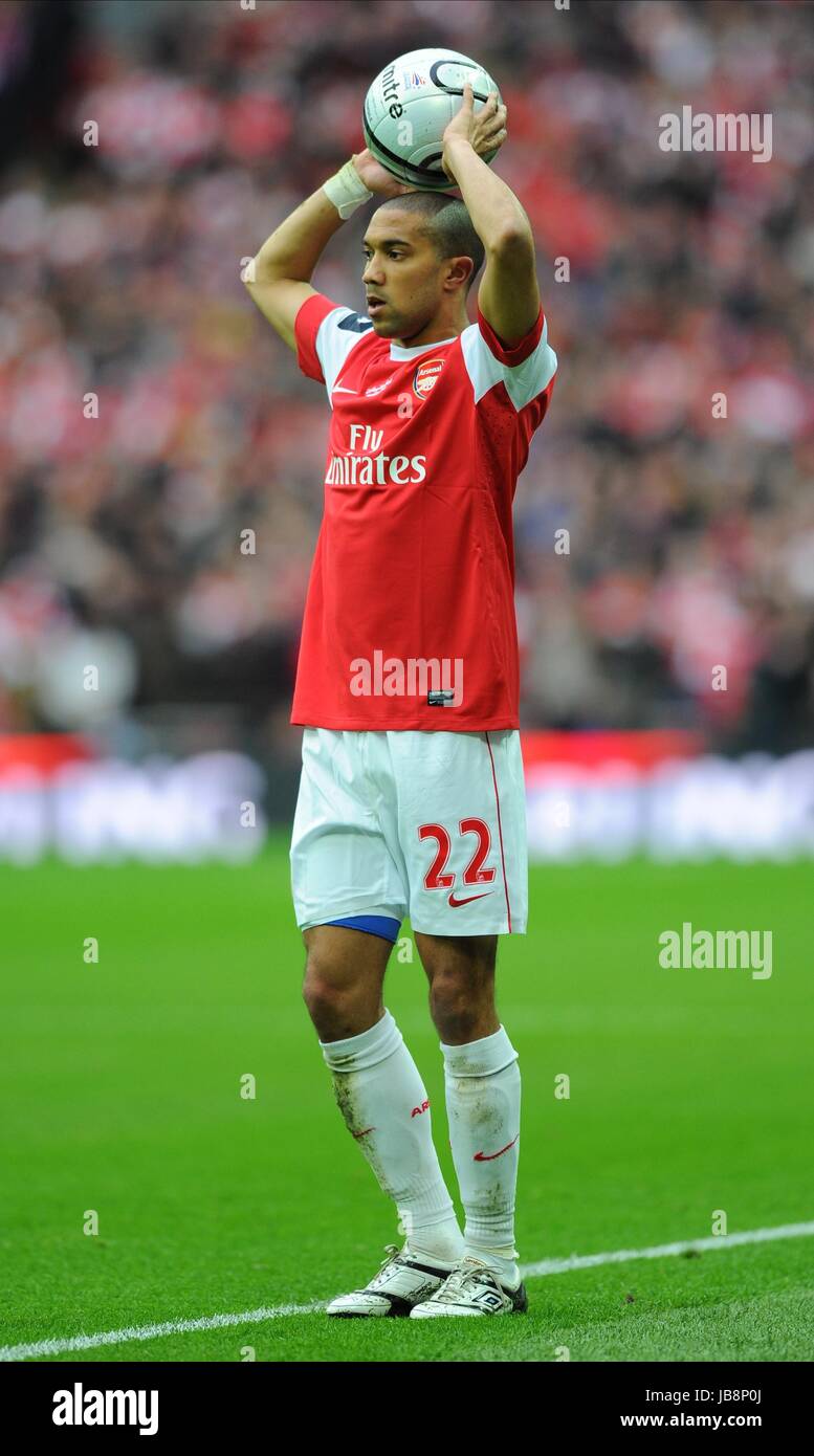 GAEL CLICHY ARSENAL FC WEMBLEY Stadion LONDON ENGLAND 27. Februar 2011 Stockfoto