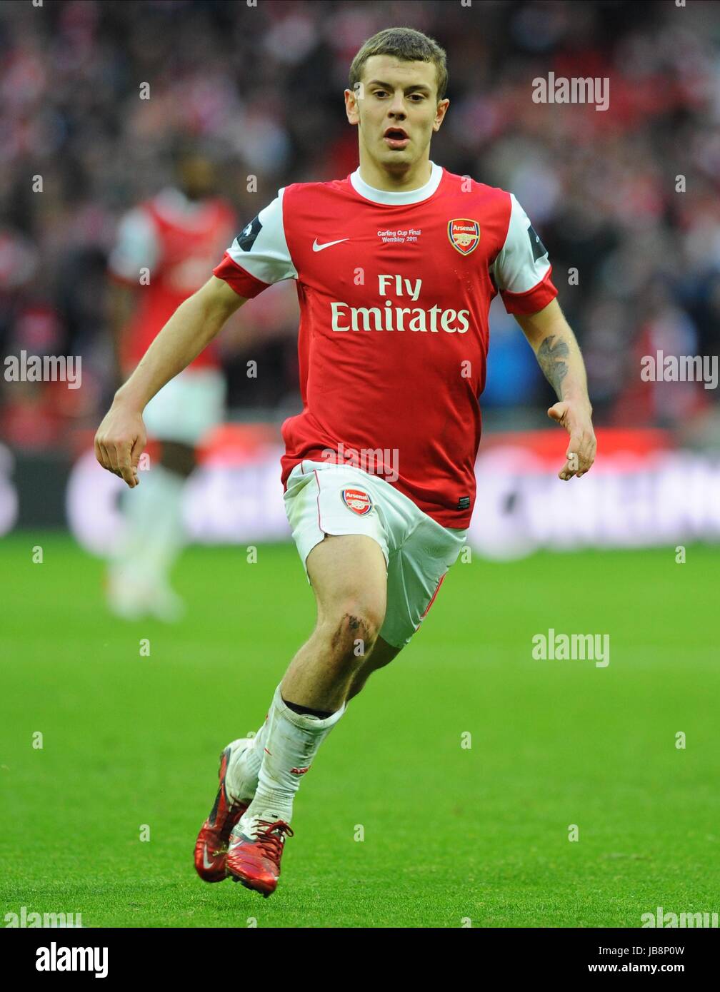 JACK WILSHERE ARSENAL FC WEMBLEY Stadion LONDON ENGLAND 27. Februar 2011 Stockfoto