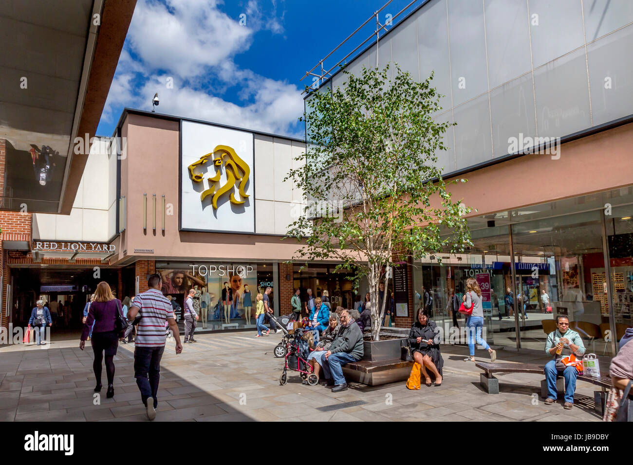 COLCHESTER TOWN CENTER.  BRITAINS ÄLTESTE AUFGEZEICHNETE STADT Stockfoto