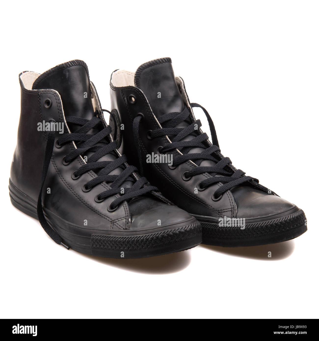 Converse Chuck Taylor All Star Hi schwarze Unisex Schuhe - 144740C Stockfoto