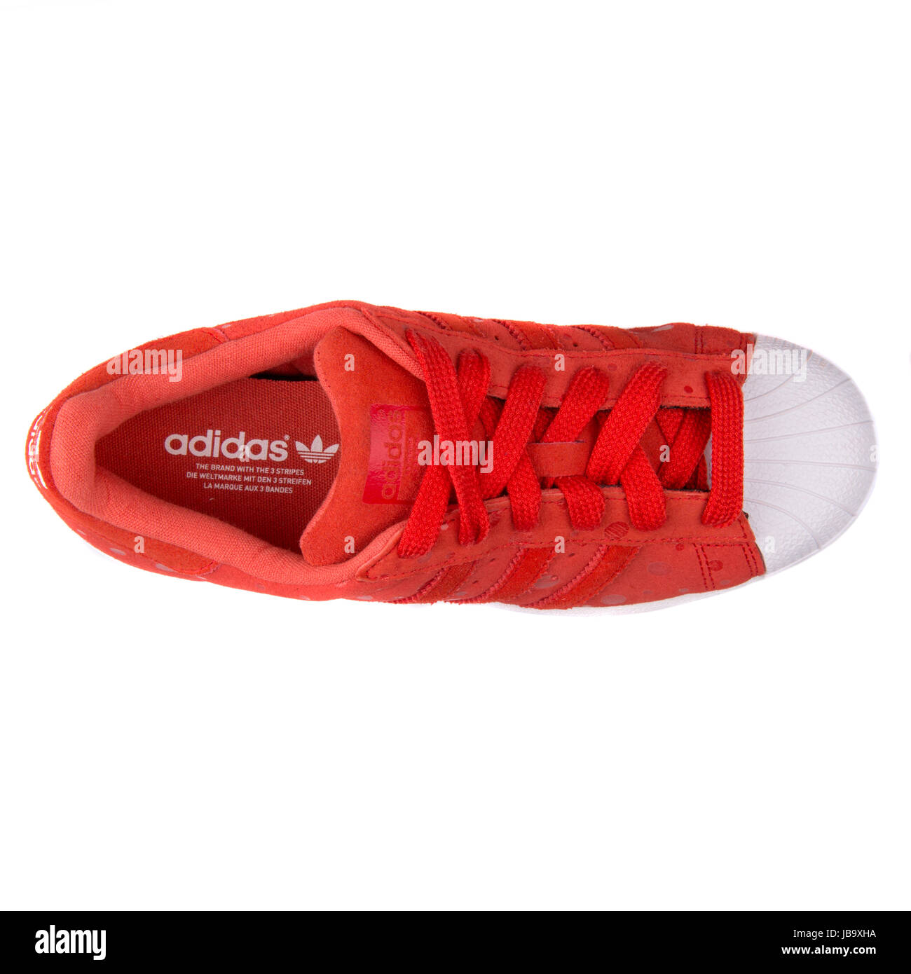 Adidas Superstar W Tomate roter Damen Sportschuhe - S77411 Stockfotografie  - Alamy