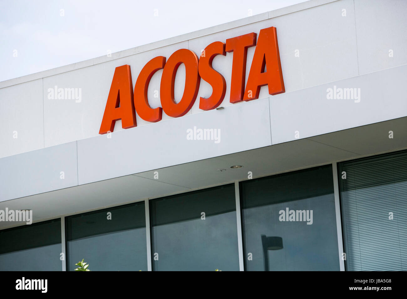 Ein Logo Zeichen außerhalb einer Einrichtung von Acosta Sales & Marketing in Houston, Texas, am 27. Mai 2017 besetzt. Stockfoto