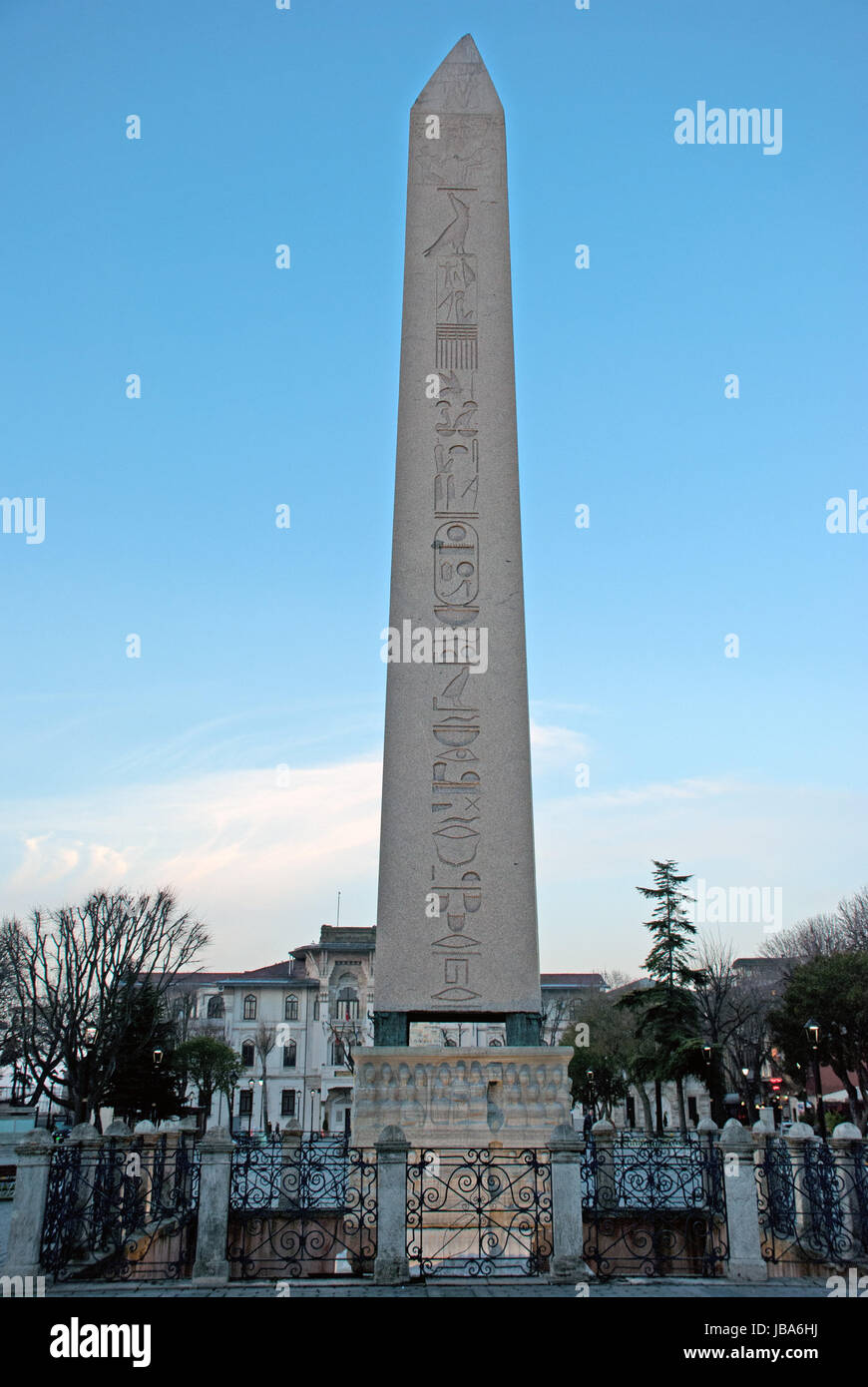 Obelisk blue/dikilitas Sultanahmet Stockfoto