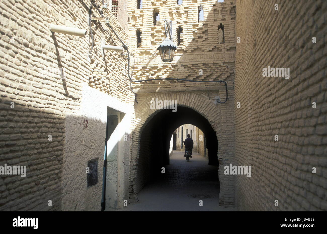 Sterben, Altstadt von Tozeur Im Sueden von Tunesien in Nordafrika. Stockfoto